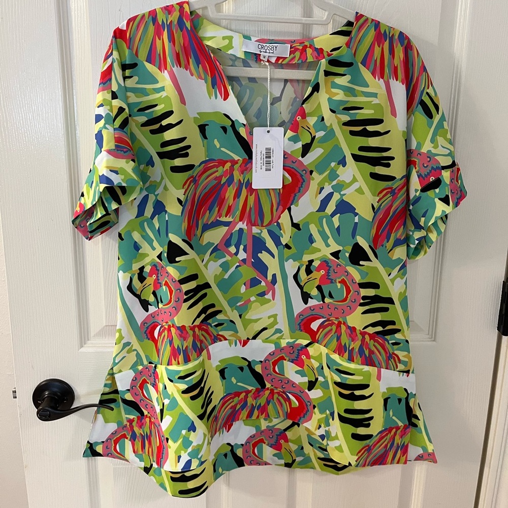 Crosby by Mollie Burch Judy tunic fancy flock size medium.